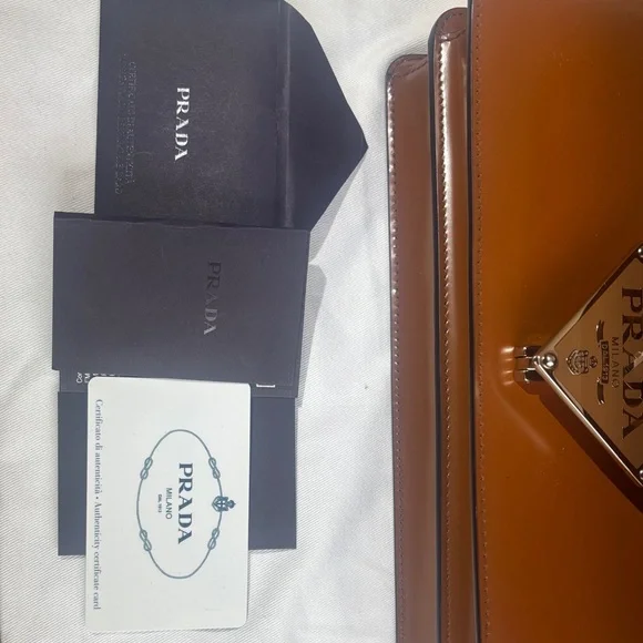 Authentic Prada Embleme Shoulder/Crossbody Bag - Picture 13 of 16